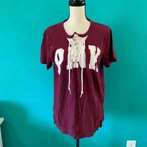 Victoria’s Secret pink marron sports like shirt in size medium